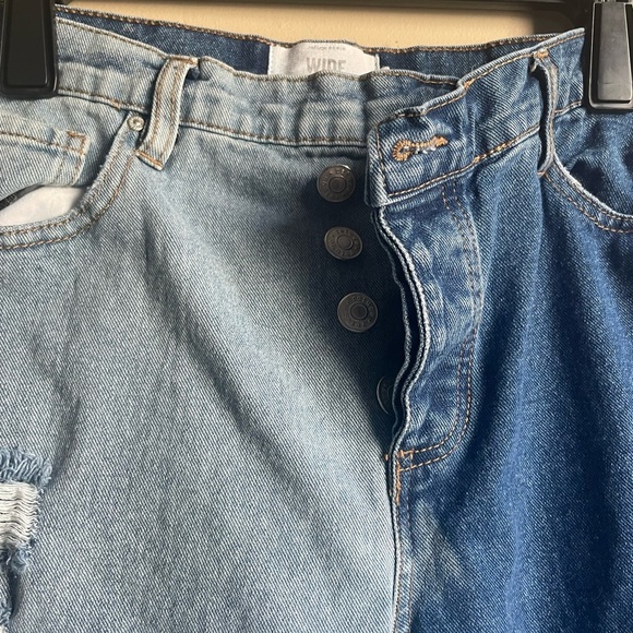 Revenge denim wide jeans color block size 5 grunge y2k 90s street wear - Picture 4 of 15